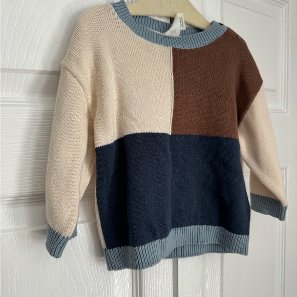 Baby boy color block sweater - Picture 2 of 3